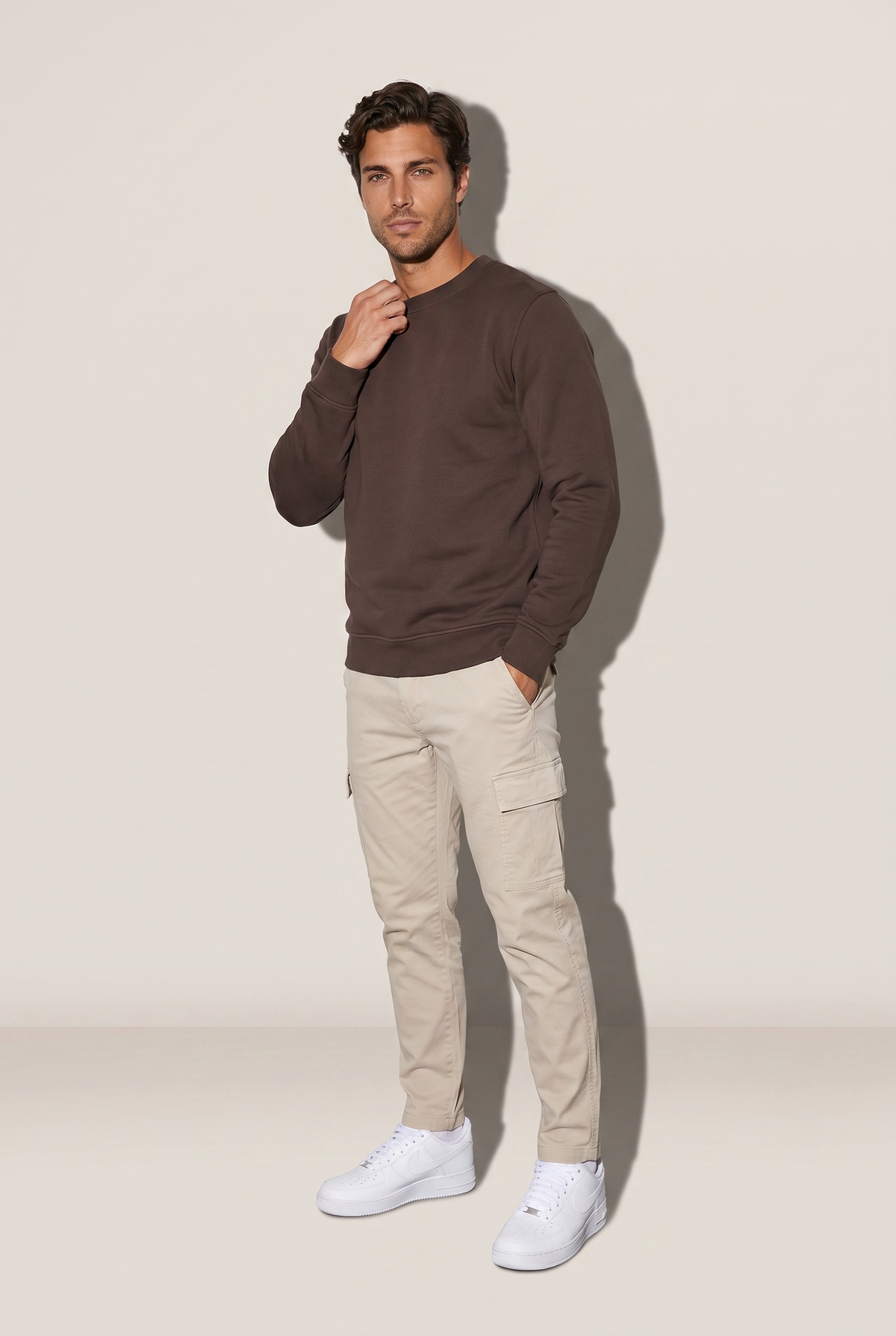 Sıfır Yaka 3 İplik Sweat (6201)