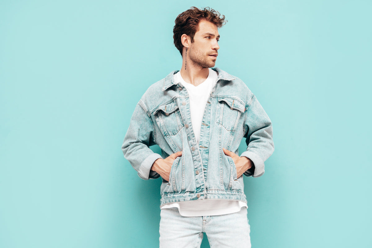 2026 Erkek Denim Trendleri, Bol Kesim Jean, Patchwork Denim Ceket, Erkek Sokak Stili