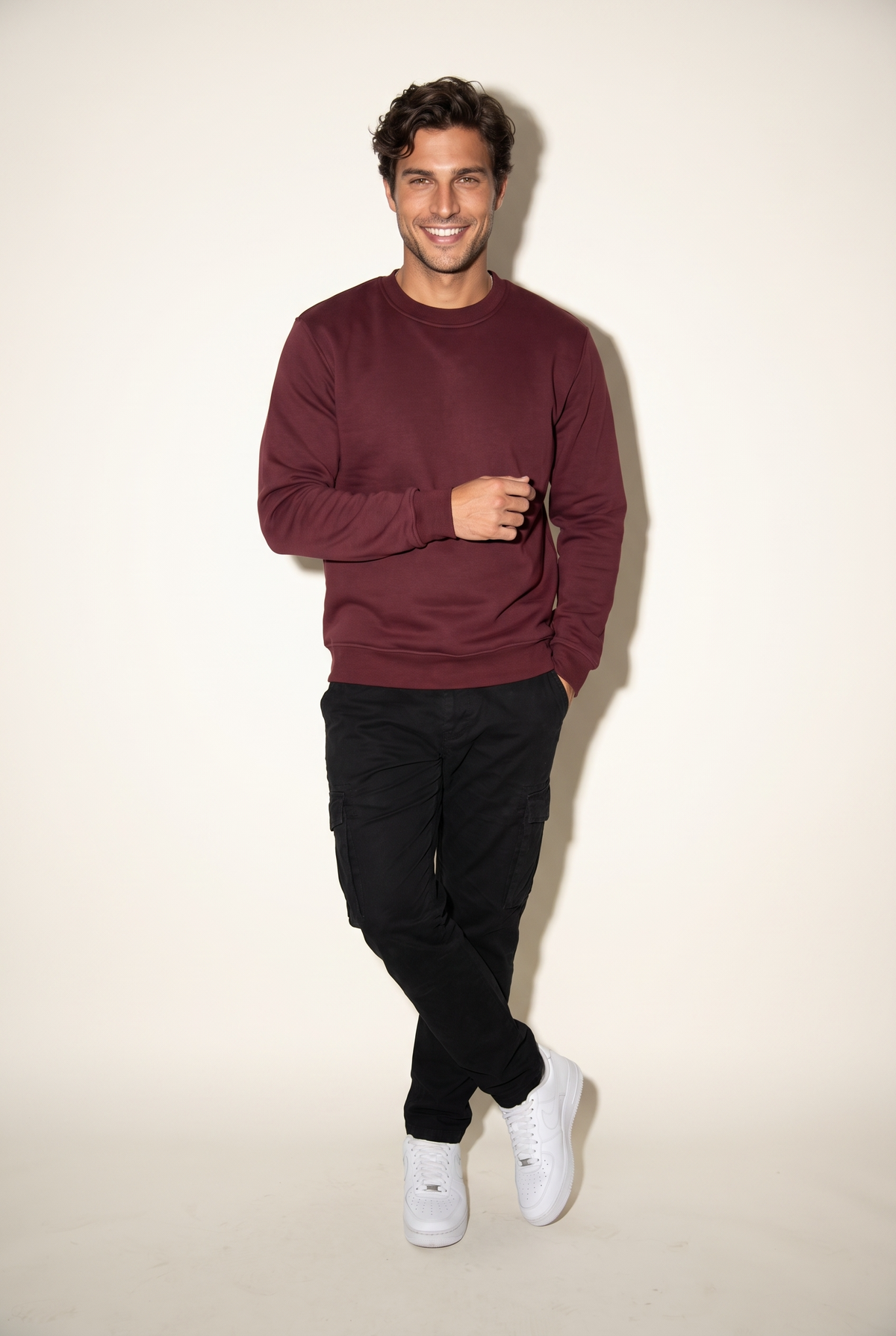 Sıfır Yaka 3 İplik Sweat (6201)