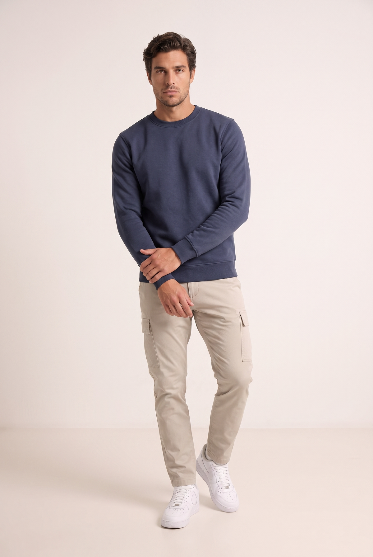 Sıfır Yaka 3 İplik Sweat (6201)