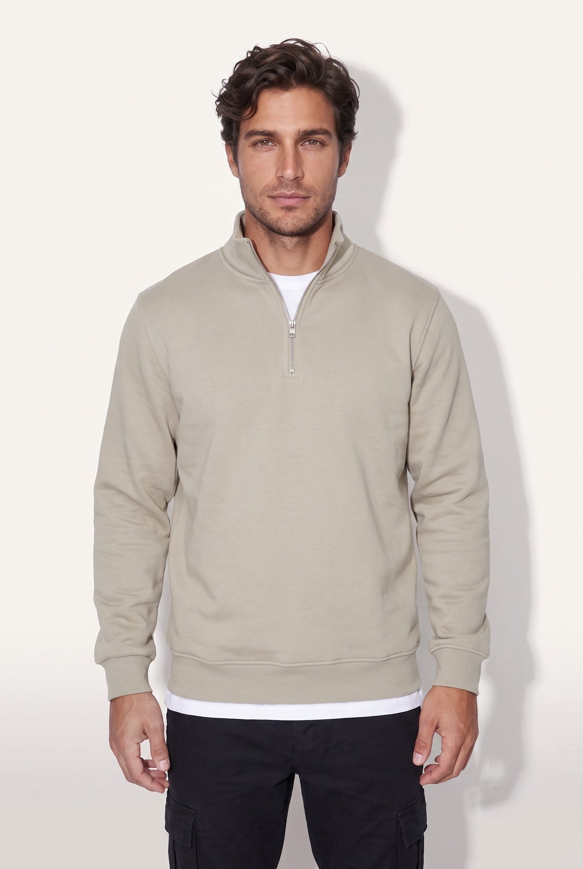 Dik Yaka 3 İplik Sweat (6203)