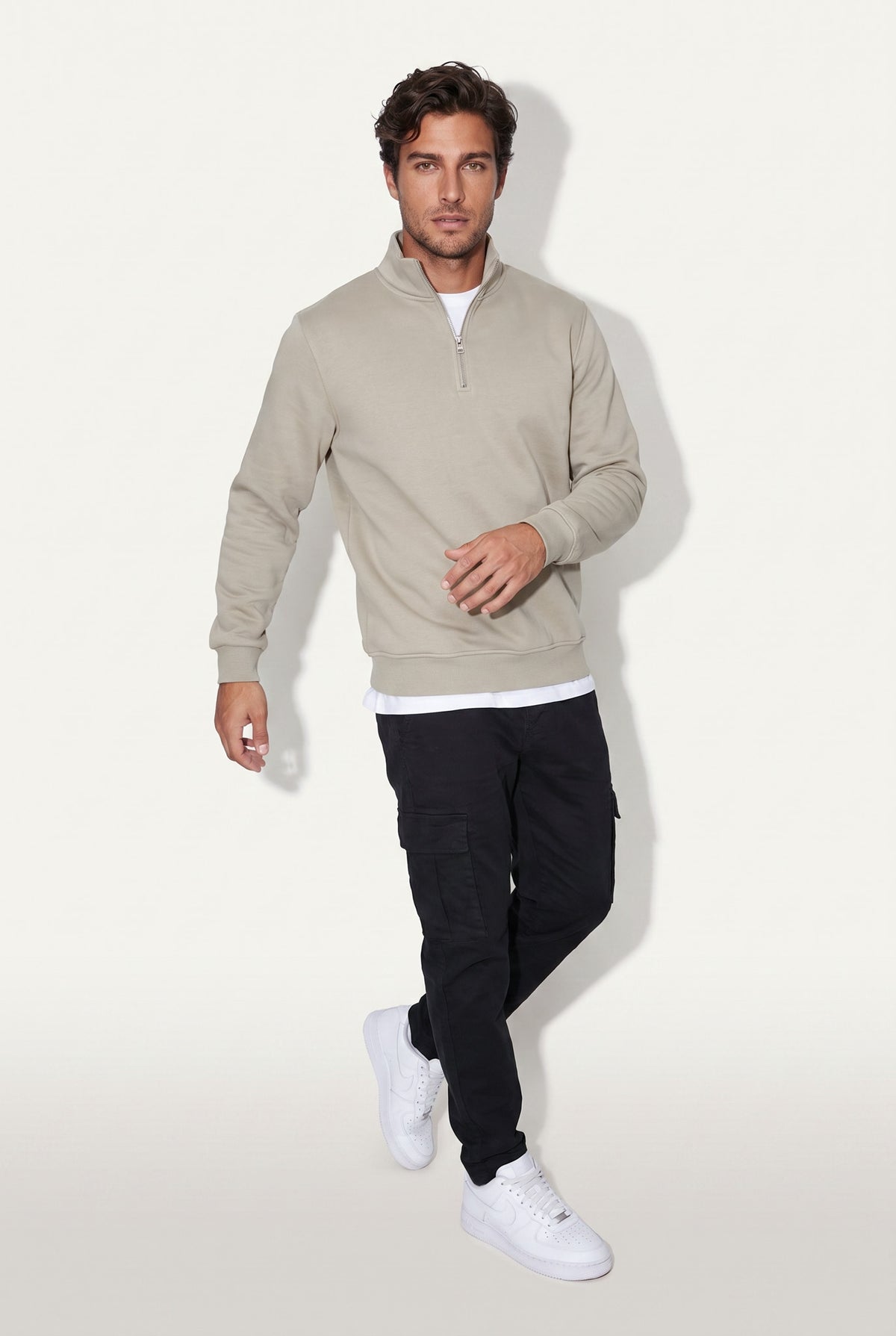 Dik Yaka 3 İplik Sweat (6203)