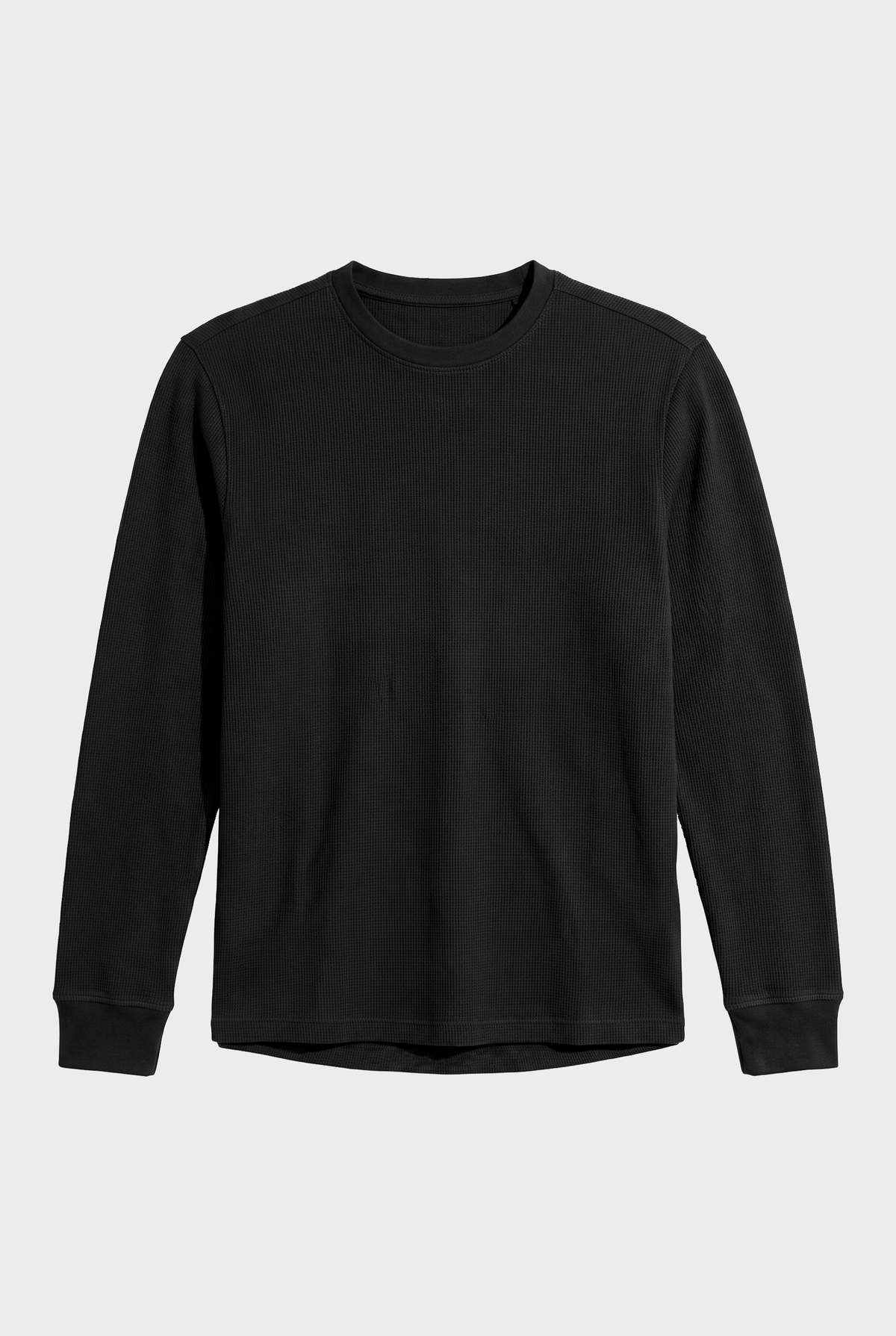 Sıfır Yaka Basic Waffle Sweatshirt (6210)