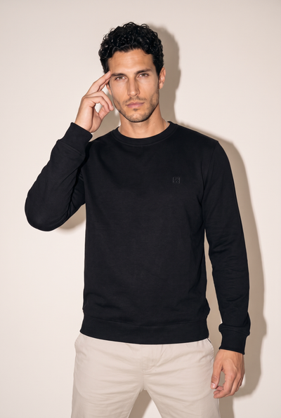 Sıfır Yaka Nakışlı Selanik Sweat (6212)