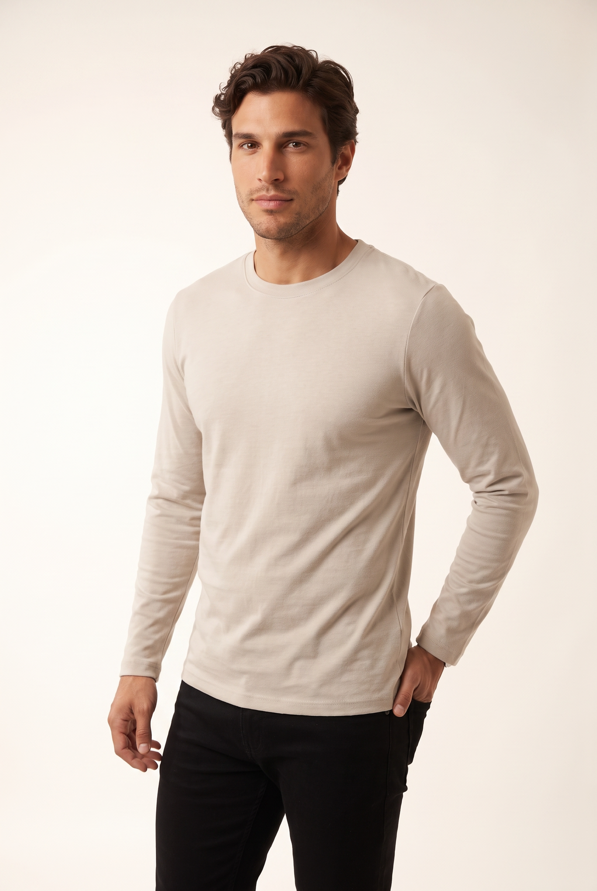 Sıfır Yaka Ribana Sweat (6224)