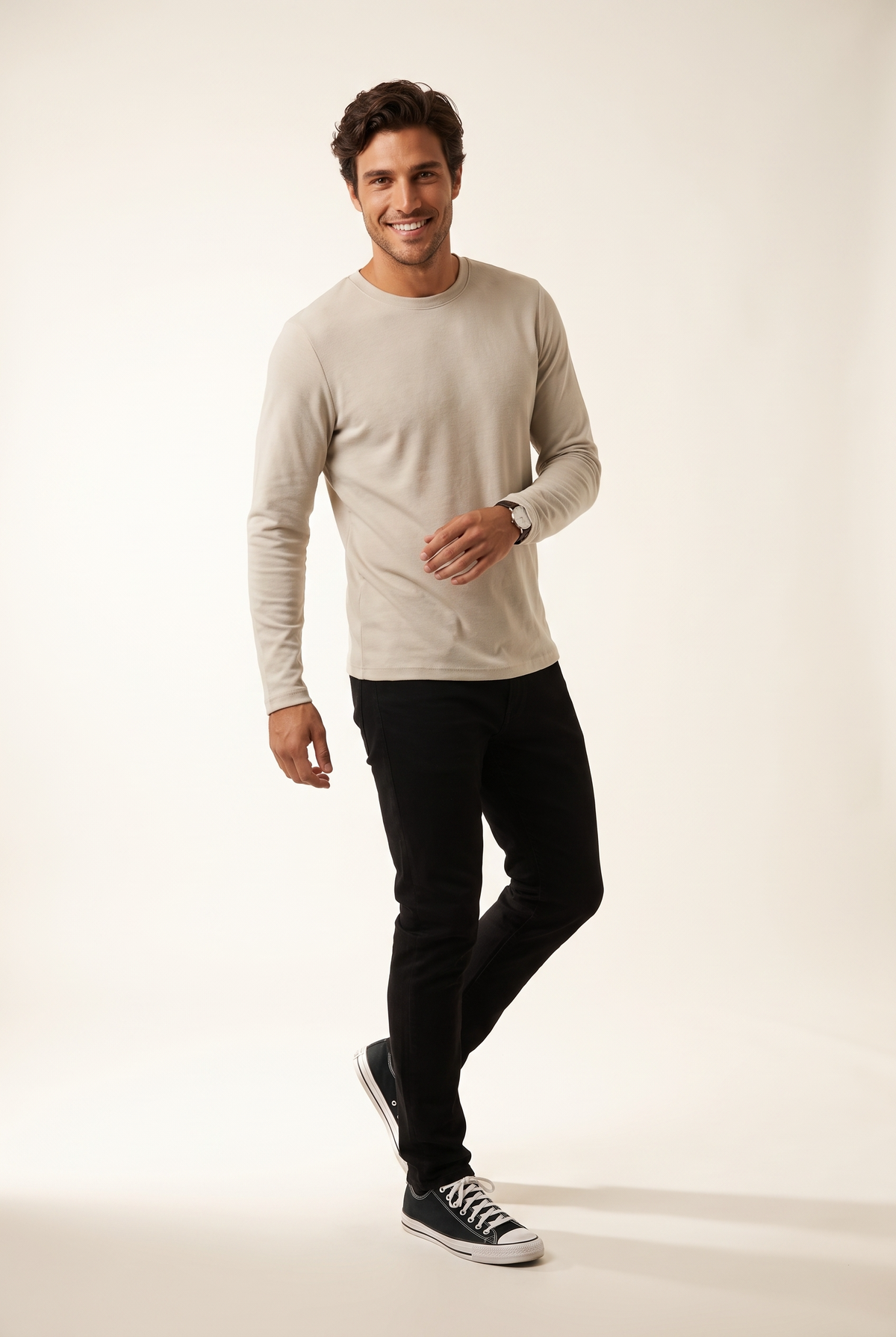 Sıfır Yaka Ribana Sweat (6224)