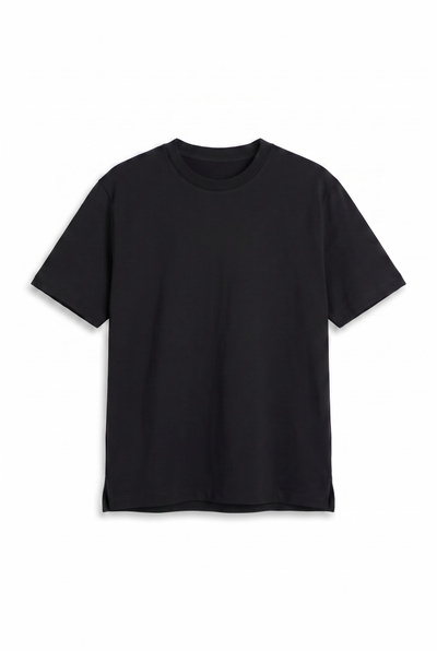 Sıfır Yaka Fırçalı 2 İplik T-Shirt (6226)