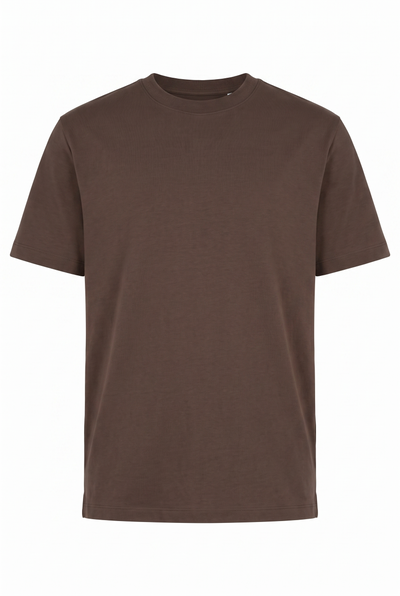 Sıfır Yaka Fırçalı 2 İplik T-Shirt (6226)