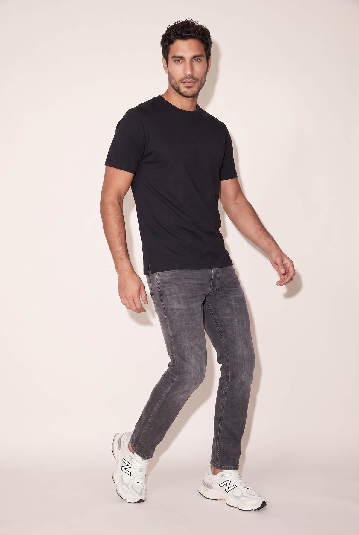 Sıfır Yaka Double Face T-Shirt (6227)