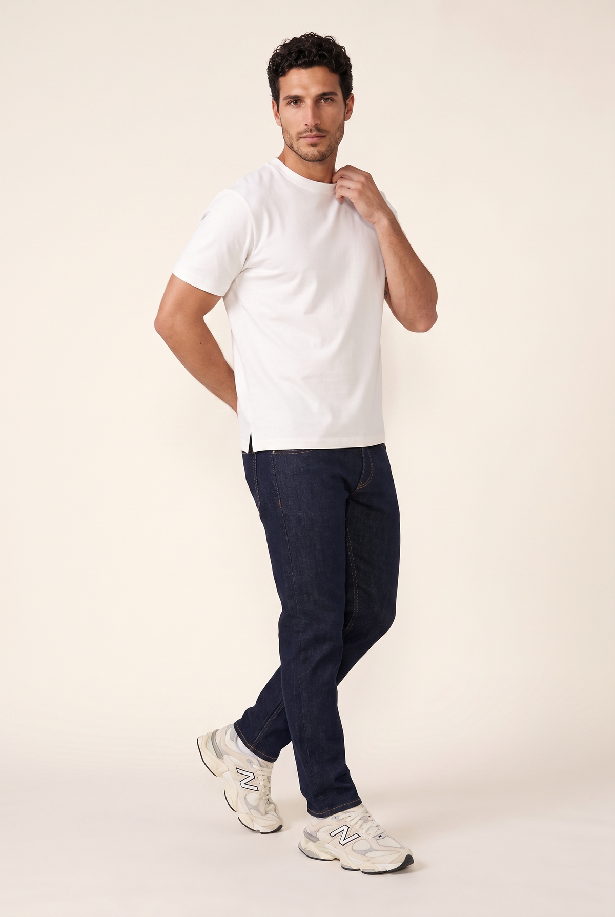Sıfır Yaka Double Face T-Shirt (6227)