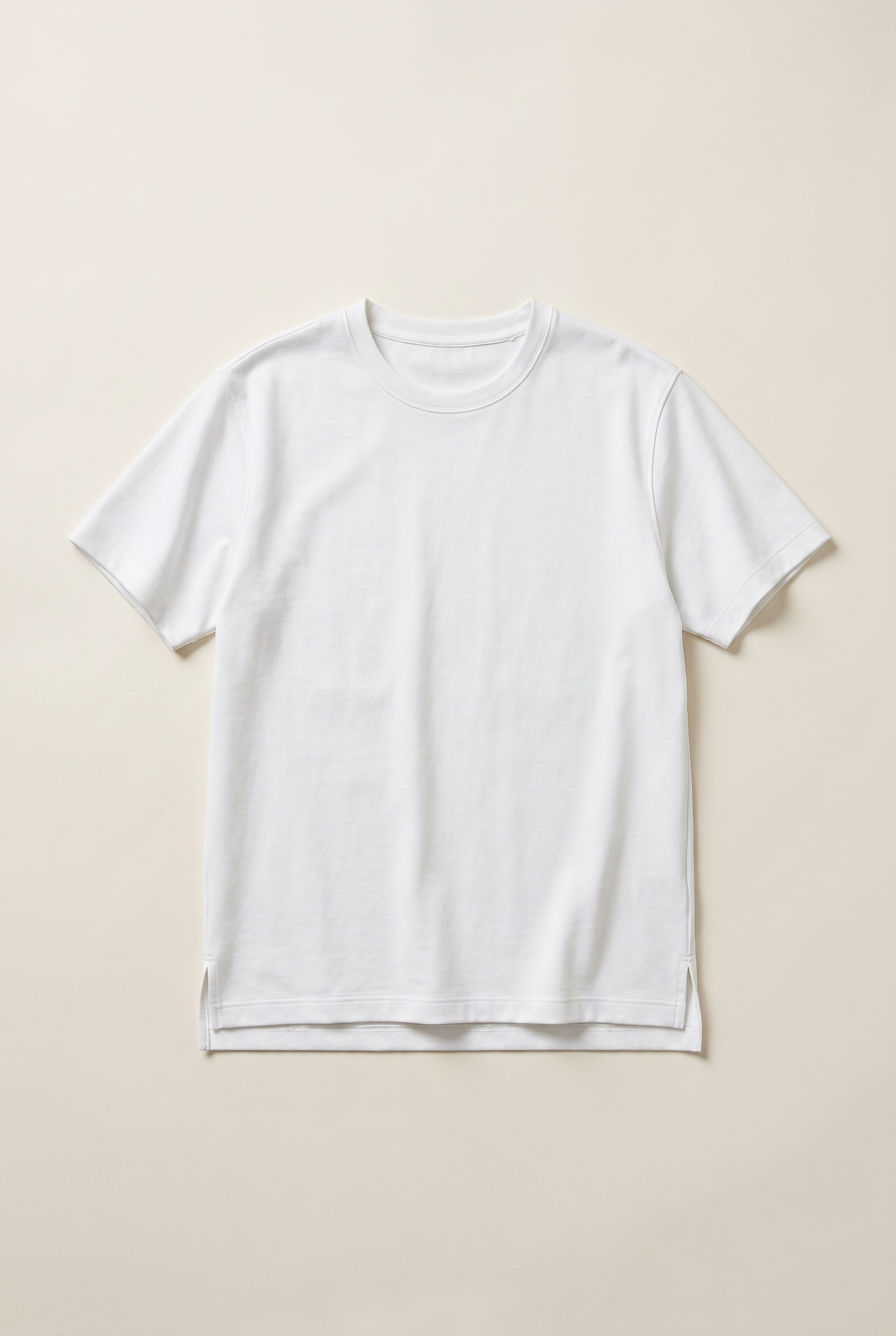 Sıfır Yaka Double Face T-Shirt (6227)